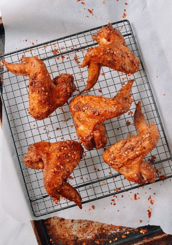Spicy Fried Chicken Wings, by thewoksoflife.com