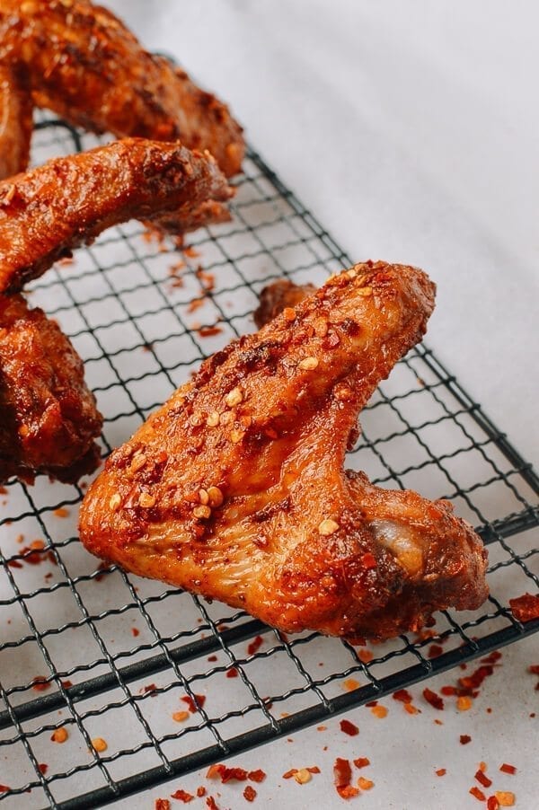 Spicy Fried Chicken Wings, by thewoksoflife.com