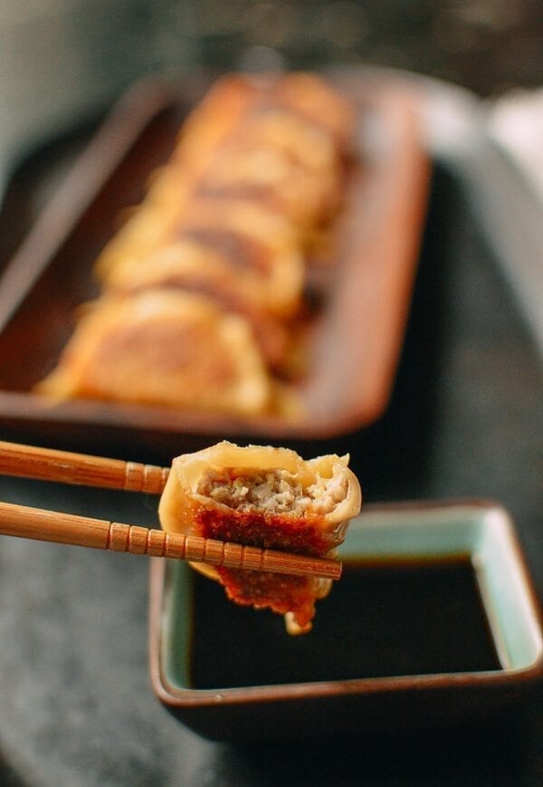 Japanese Gyoza Dumplings, by thewoksoflife.com
