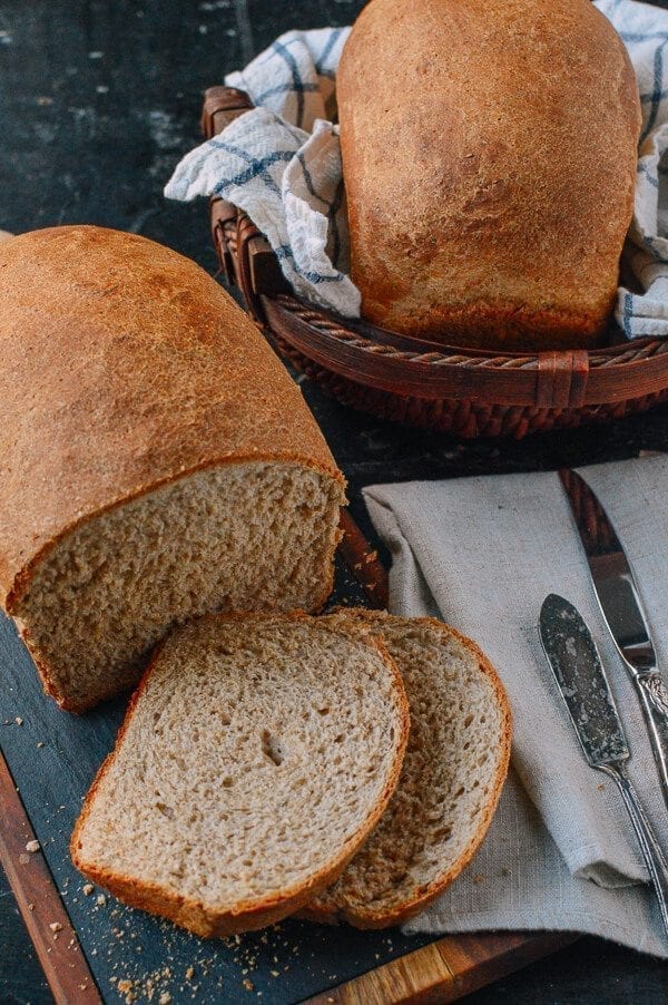 Perfect Whole Wheat Bread, by thewoksoflife.com