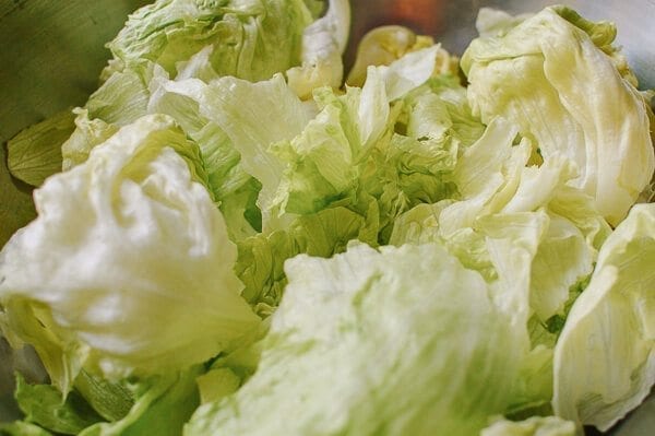 Stir-Fried Lettuce, A Healthy Cooked Lettuce Recipe, by thewoksoflife.com