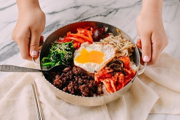 Easy Beef Korean Bibimbap, by thewoksoflife.com