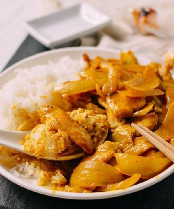 15-Minute Chicken Curry, Takeout-Style, by thewoksoflife.com