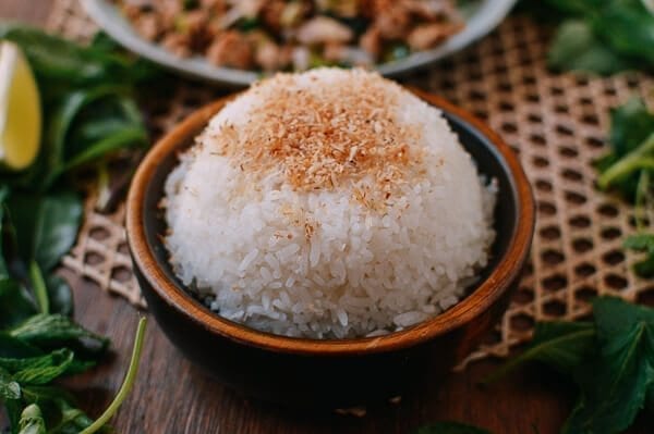 Coconut Rice, by thewoksoflife.com