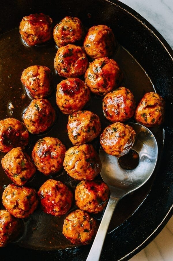 Spicy Asian Meatballs Recipe - The Woks of Life