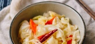 Asian Pickled Cabbage, by thewoksoflife.com