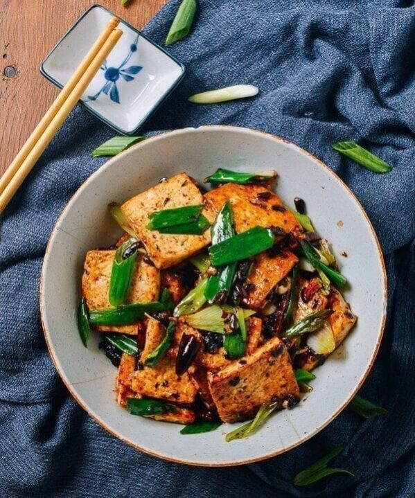 Tofu with Black Bean Sauce, by thewoksoflife.com