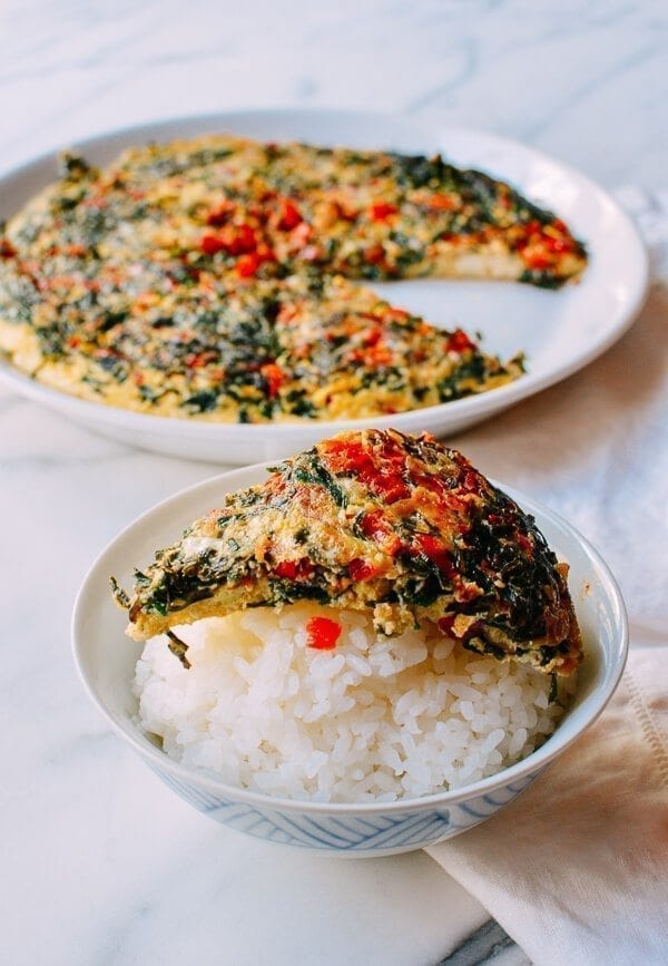 25 Last minute meals - Salted Chili & Chinese Chive Frittata, by thewoksoflife.com