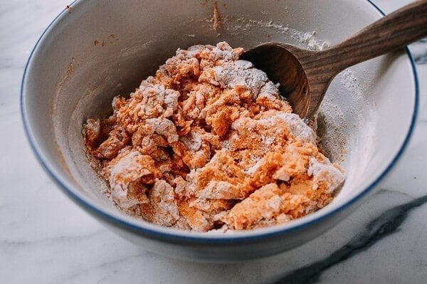 Baked Sweet Potato Gnocchi with Bacon and Sage, by thewoksoflife.com