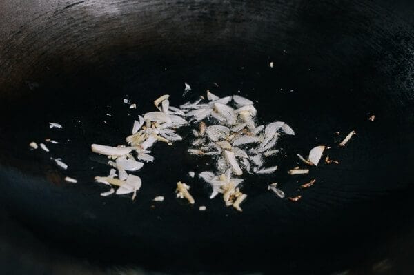 Stir-fried Yam Leaves, by thewoksoflife.com