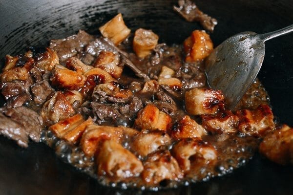 Chinese Beef Stir-Fry with You Tiao, by thewoksoflife.com