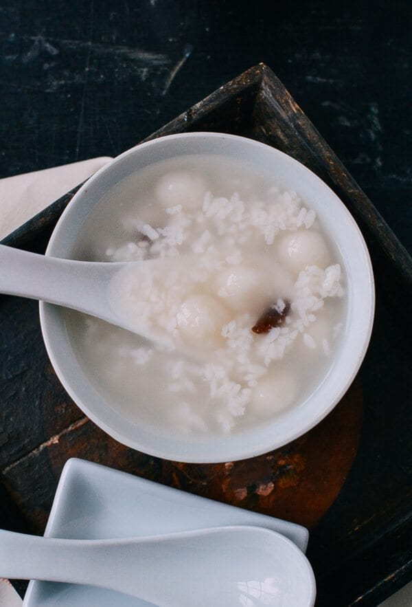 Sweet Fermented Rice (酒酿, Jiu Niang), by thewoksoflife.com