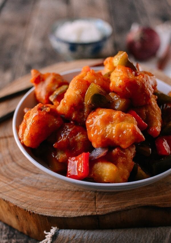 Chinese Sweet and Sour Fish Fillet Stir-fry, by thewoksoflife.com