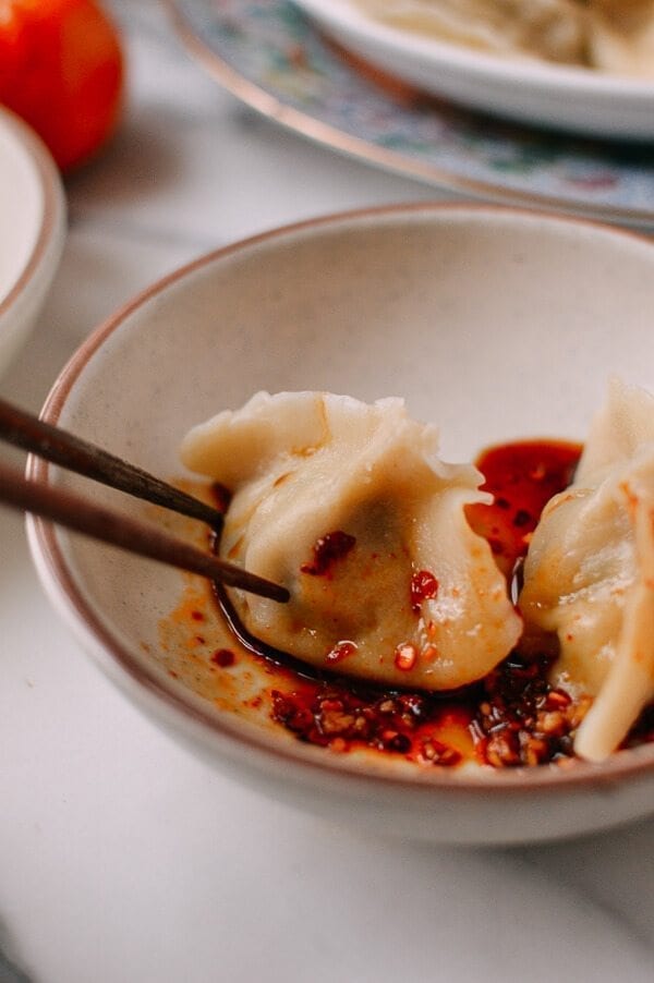 Shandong Pork and Fish Dumplings, by thewoksoflife.com