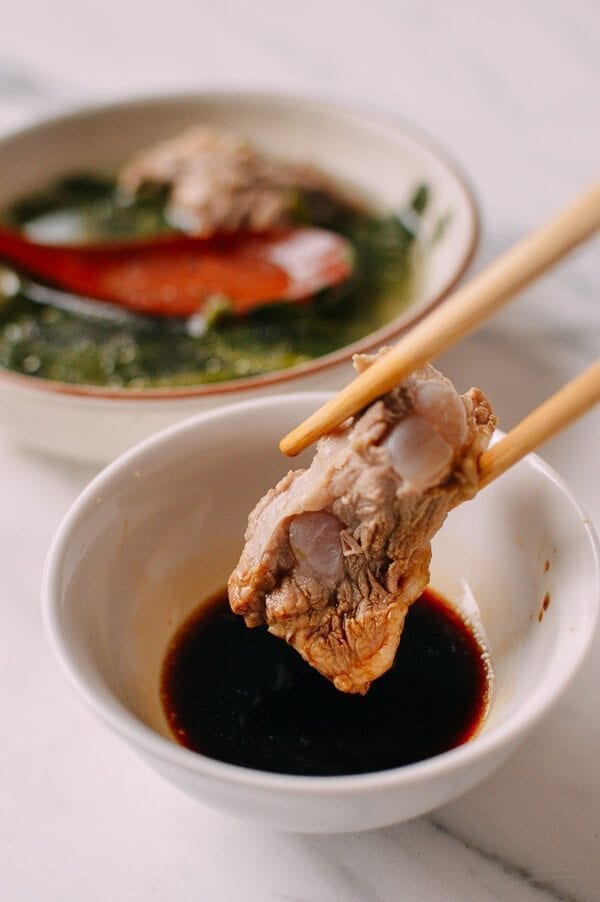 Chinese Watercress Soup with Pork Ribs (Sai Yeung Choy Tong), by thewoksoflife.com