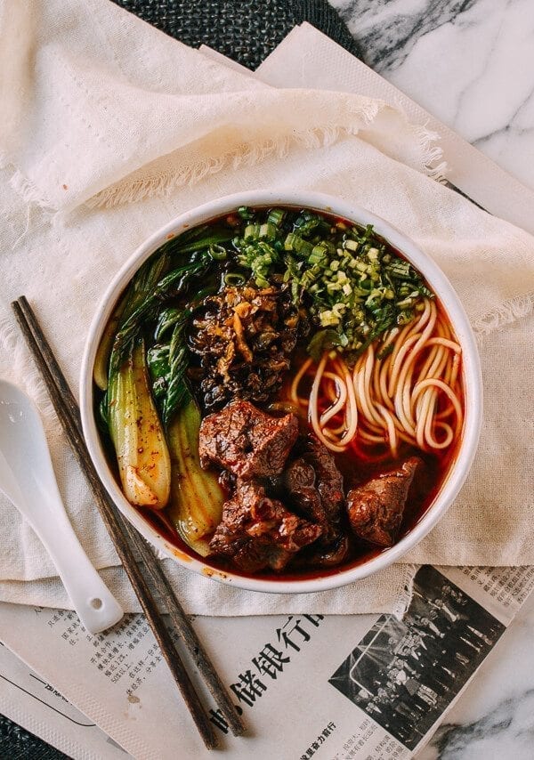 Taiwanese Beef Noodle Soup (Instant Pot), by thewoksoflife.com