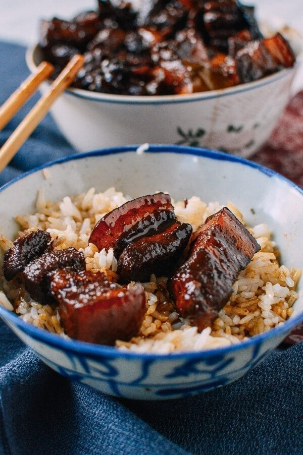 Chairman Mao's Red Braised Pork Belly, by thewokfoflife.com