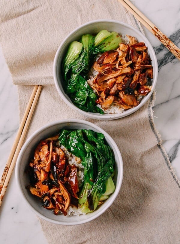 Instant Pot Soy Sauce Chicken Bowls, by thewoksoflife.com