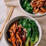 Instant Pot Soy Sauce Chicken Bowls, by thewoksoflife.com