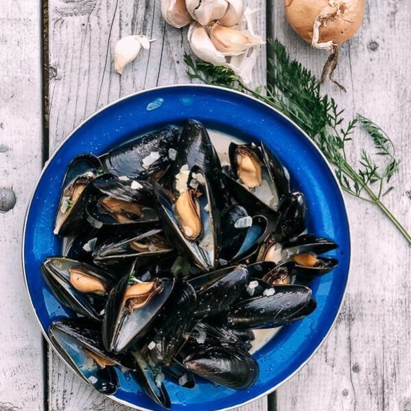 Steamed mussels are a delicious appetizer or main course and so quick and easy to make at home when armed with a few tips. Our favorites are PEI mussels, but as long as they’re fresh, you can’t go wrong.