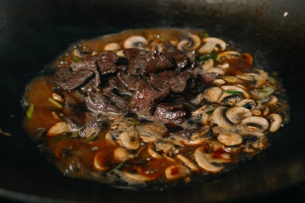 Beef and Mushroom Stir-Fry Rice Plate, by thewoksoflife.com