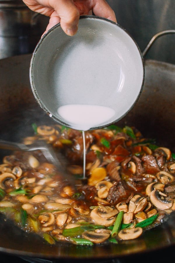 thickening sauce for beef and mushrooms stir fry