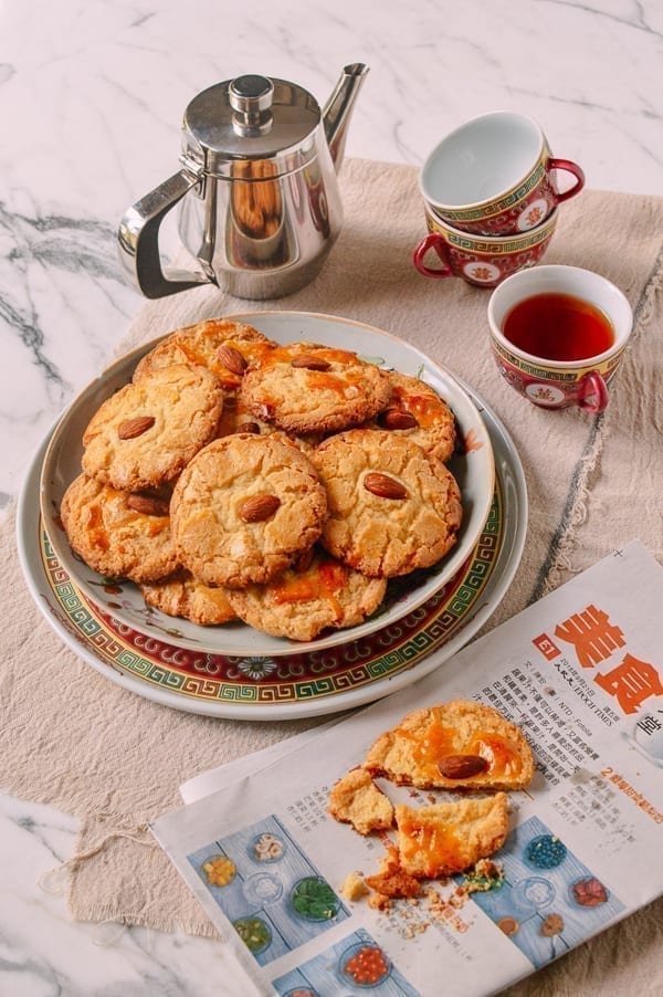 Old-Fashioned Chinese Almond Cookies, by thewoksoflife.com