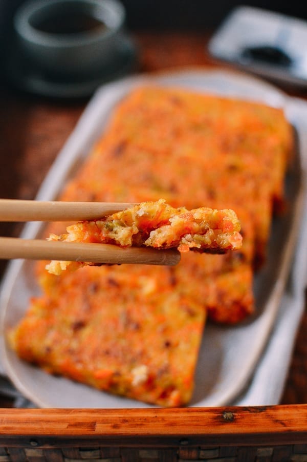 Chinese Carrot Rice Cake, by thewoksoflife.com