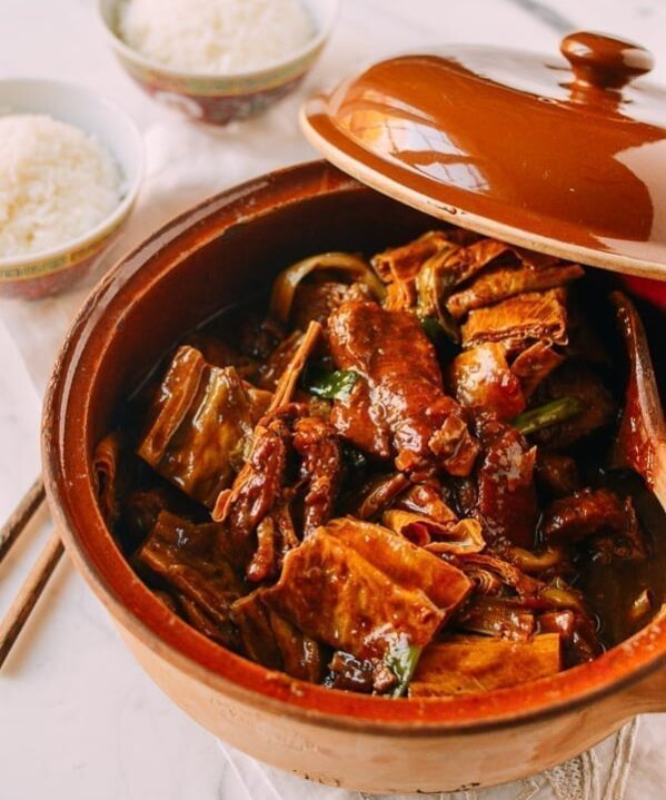 Pork Rib Stew with Foo Jook and Chee Hou Sauce, by thewoksoflife.com
