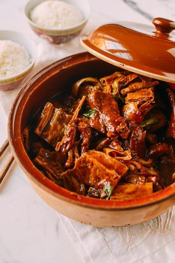 Pork Rib Stew with Chee Hou Sauce, by thewoksoflife.com