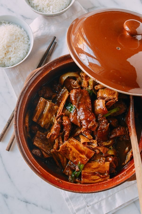 Pork Rib Stew with Foo Jook and Chee Hou Sauce, by thewoksoflife.com