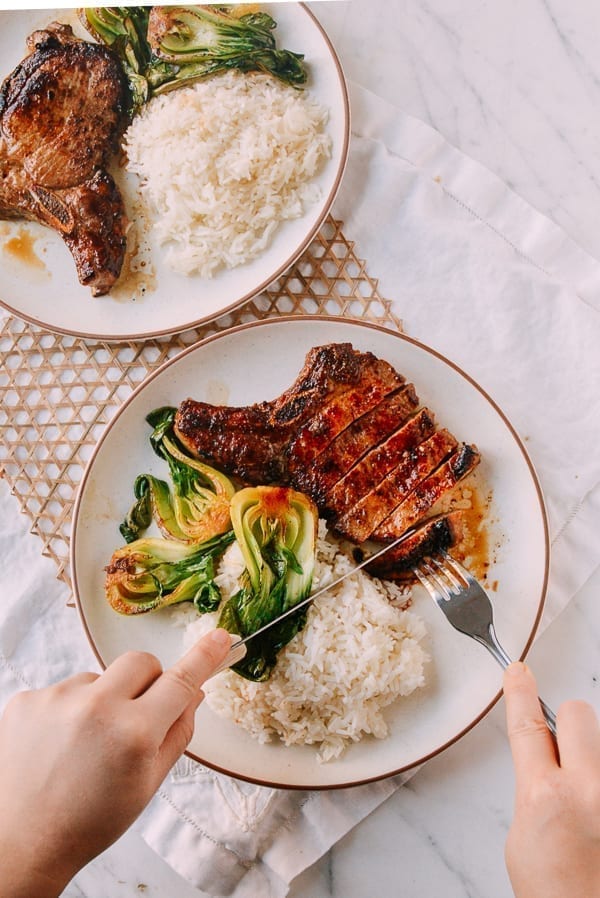 Asian Pork Chops, by thewoksoflife.com