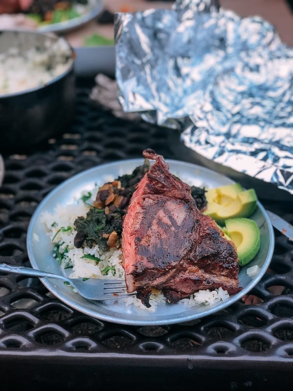 Camping Grilled Steak, thewoksoflife.com