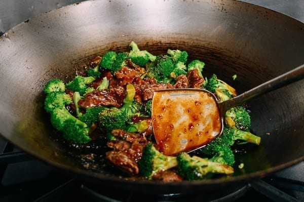 Stir-frying beef and broccoli, thewoksoflife.com