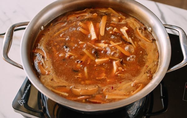 Simmering Hot and Sour Soup, thewoksoflife.com