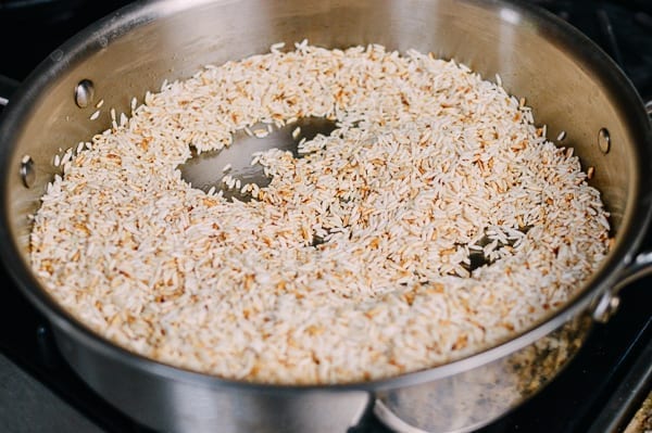 Toasting White Rice, thewoksoflife.com