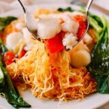 Serving Seafood Pan-Fried Noodles, thewoksoflife.com