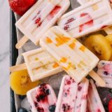 4 Ingredient Fruit & Yogurt Popsicles, thewoksoflife.com
