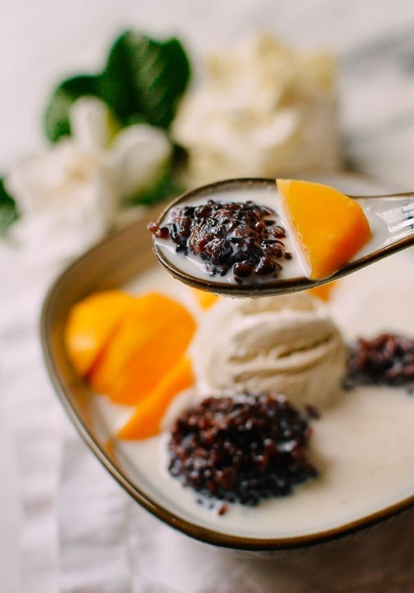 Black Sticky Rice Mango Dessert | The Woks of Life