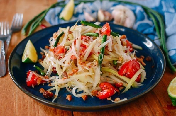 Thai Green Papaya Salad, thewoksoflife.com
