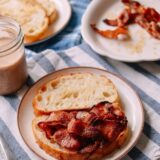Wok Bacon Sandwiches on Sourdough, thewoksoflife.com