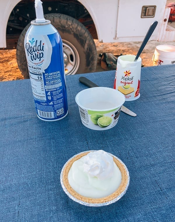 Camping Key Lime pie at Murphy Hogback campground Canyonlands by thewoksoflife.com