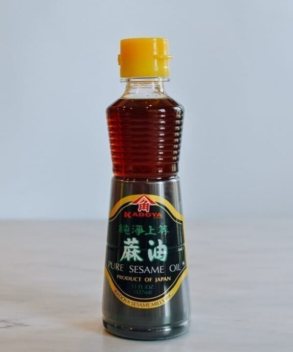 Bottle of kadoya sesame oil, thewoksoflife.com