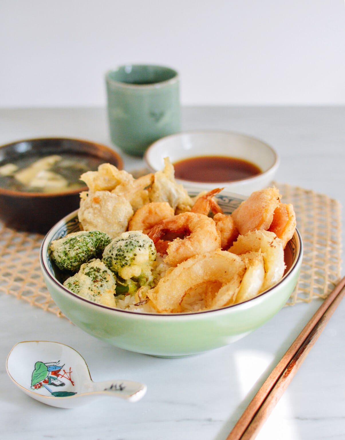 Shrimp & Vegetable Tempura Donburi (Rice Bowls) - The Woks of Life