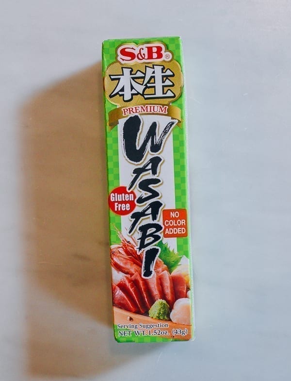 Wasabi tube in box, thewoksoflife.com