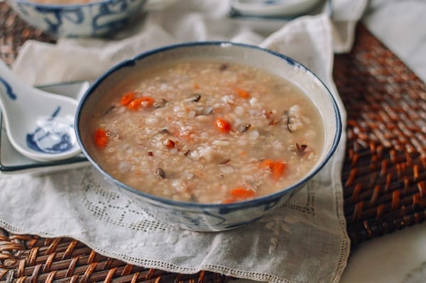 Chinese Multigrain Porridge, thewoksoflife.com
