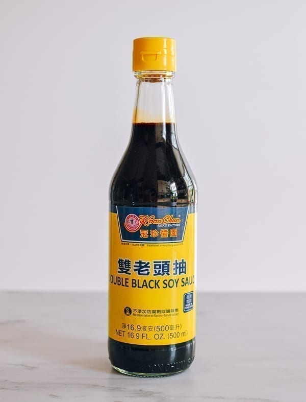 Bottle of Koon Chun Double Black Soy sauce, thewoksoflife.com