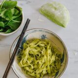 Homemade spinach noodles, thewoksoflife.com