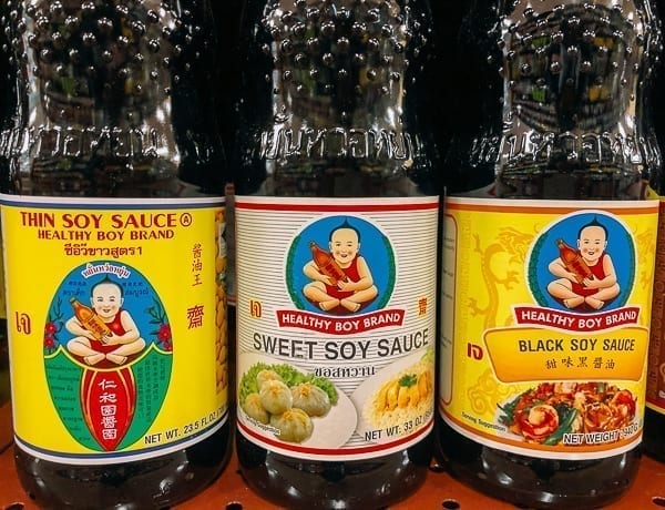 Healthy boy soy sauce on store shelves, thewoksoflife.com