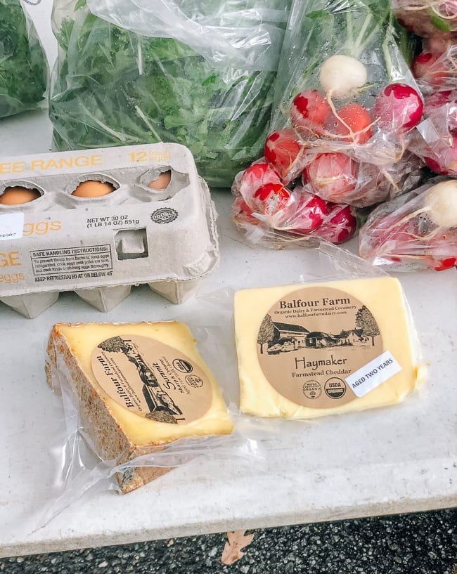 Buying Cheese at Portland Farmer's Market